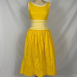 60s Lanz Original Yellow Summer Dress